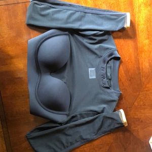 Adidas X Ivy Park sheer sleeve Crop Top